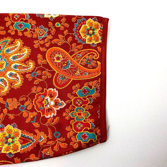 Vintage Cacique Lingerie Satin Polyester Paisley Print Robe Sz M - Picture 15 of 16